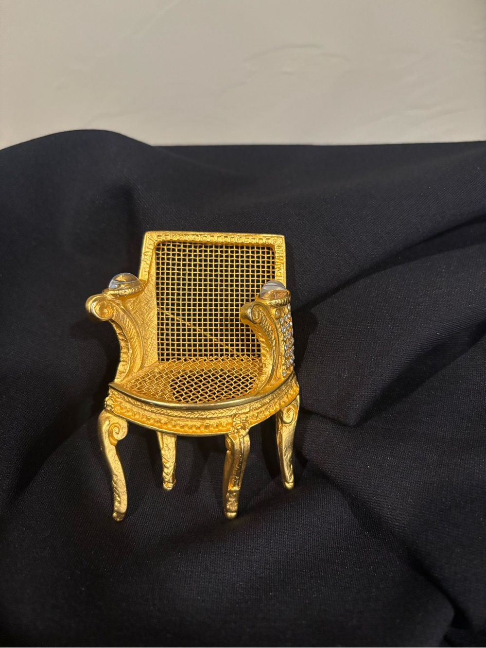 RARE Karl Lagerfeld First Edition Louis XIV Chair Brooch